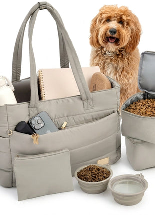 Puffer Dog Travel Bag for Dog Moms