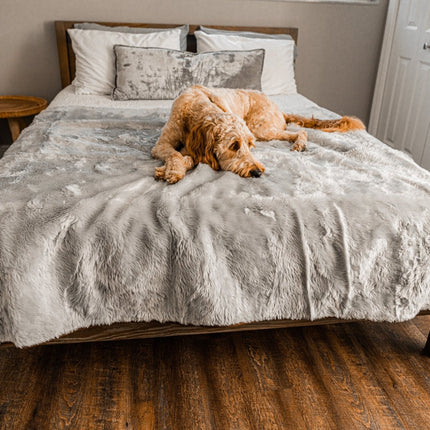 PupProtector™ Summer Short Fur Waterproof Throw Blanket - Grey
