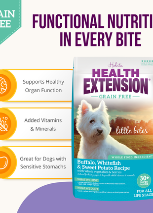 Grain Free Buffalo, Whitefish & Sweet Potato Little Bites Recipe