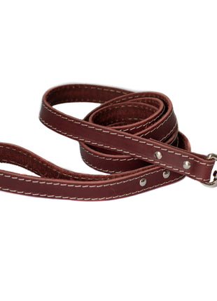 Traditional Chocolate Leather Leash