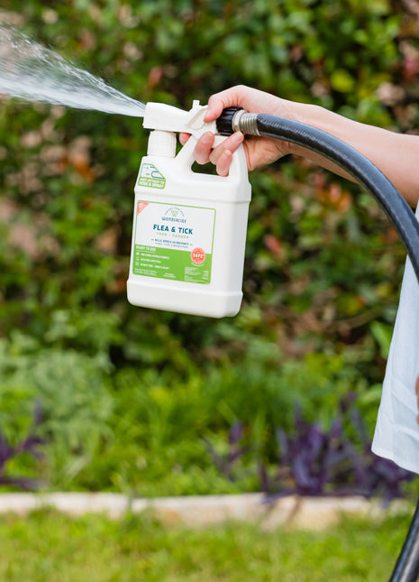 Ready-to-Use Flea & Tick Spray for Yard + Garden with Natural Essential Oils