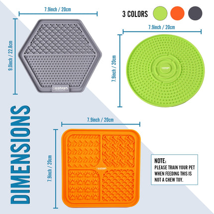 GOOPAWS Lick Mat 3 Pack