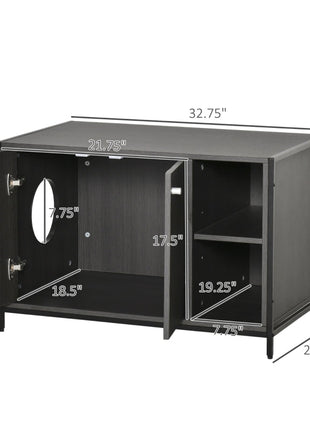 Hidden Cat Litter Box Enclosure