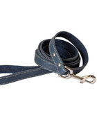 Traditional Blue Jeans Leather Leash