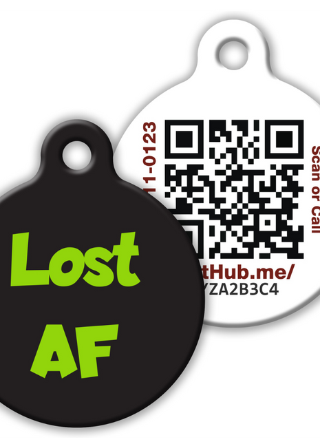 QR ID Pet Tag - Lost AF