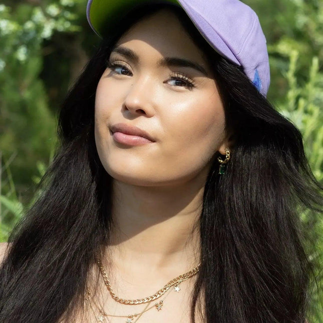 Lavender Garden Relaxed Baseball Cap