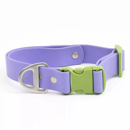 Lavender Garden Waterproof Dog Collar
