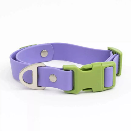Lavender Garden Waterproof Dog Collar