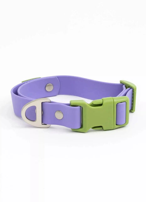 Lavender Garden Waterproof Dog Collar