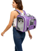 Mr. Peanut's Monterey Series Airline Compliant Horizontal Backpack Pet Carrier