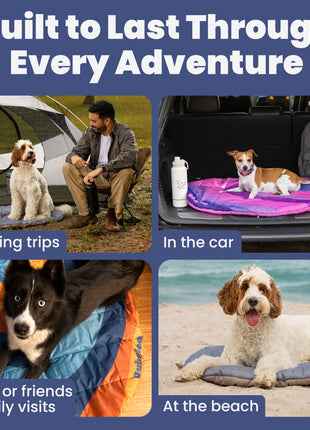 Travel Dog Bed – Foldable, Lightweight, Water Resistant Mat