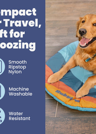Travel Dog Bed - Foldable & Packable for Travel, Road Trip, Camping