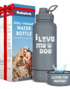 Dog + Human Water Bottle with Detachable Dog Bowl