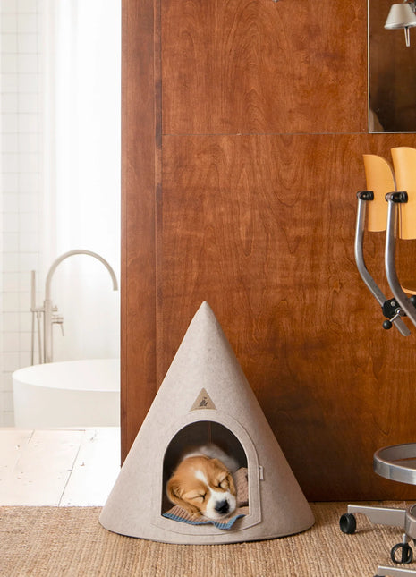 Nooee Pet Cave Lucy (M) – Cream/Brown