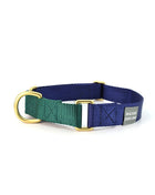 martingale collar / navy + forest