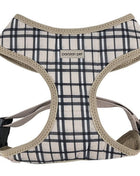 Parisian Pet 'Freedom Harness Khaki Plaid' for Dogs & Cats – Comfortable and Adjustable Dog Harness, Stylish Khaki Plaid Design