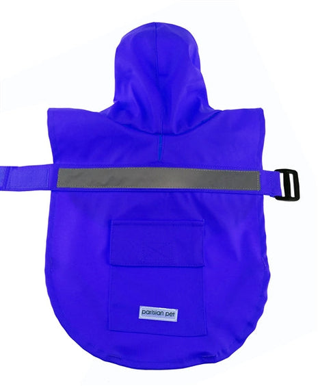 Parisian Pet 'Blue Raincoat' for Dogs & Cats, Waterproof Pet Rain Protection, Comfortable Dog Coat, Pet Waterproof Apparel, Blue