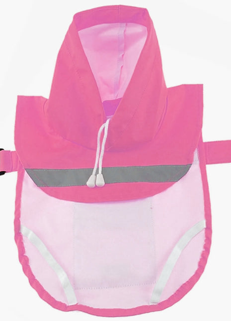 Parisian Pet 'Pink Raincoat' for Dogs & Cats, Waterproof Dog Raincoat, Designer Pet Coat, Pink