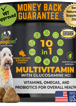 10 in 1 Multivitamin Chews for Dogs (Peanut Butter & Pumpkin Flavor)