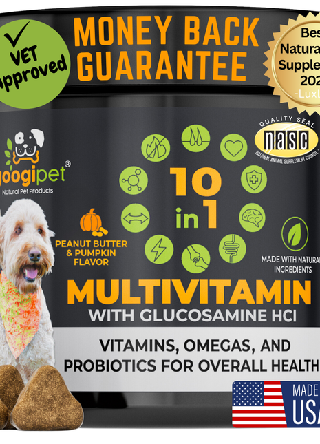 10 in 1 Multivitamin Chews for Dogs (Peanut Butter & Pumpkin Flavor)