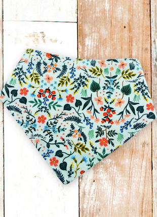 "Mint Wildflower" Dog Bandana