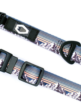 Outdoor Style Mountain Sunset Nylon Dog Collar