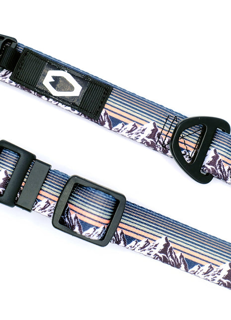 Outdoor Style Mountain Sunset Nylon Dog Collar