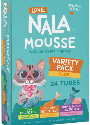 Variety Pack Mousse Treats Plus recipes, Pack of 24 Tubes