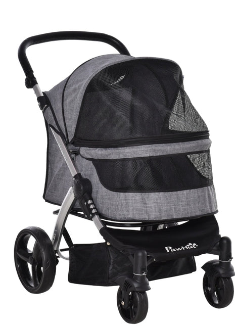 Travel Pet Stroller with Adjustable Handlebar