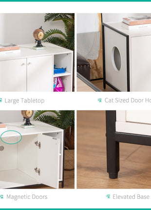 Hidden Cat Litter Box Enclosure