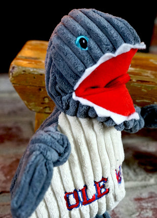 NCAA Ole Miss (U. of Mississippi), Tony Land Shark Knottie® Plush Dog Toy
