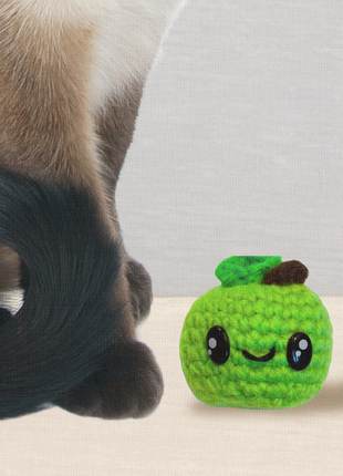 Handmade Cat Toy - 2 pack | Ruby & Olive – The Halloween Apples Chunkle Puffs Infused with Miracle Nip Botanicals