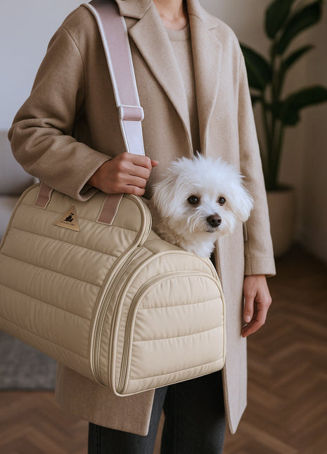 Nooee Pet Olive Carrier – Quilted Travel Bag