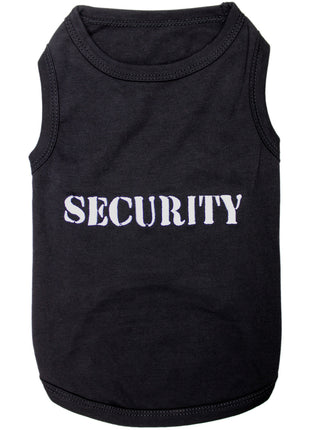 Parisian Pet 'Security®' Embroidered Dog Shirt – Comfortable Pet Apparel for Dogs & Cats, Black