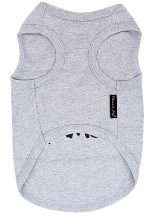 Parisian Pet 'I Love Mommy®' Embroidered Cotton T-shirt for Dogs & Cats – Gray-Valentine's Day