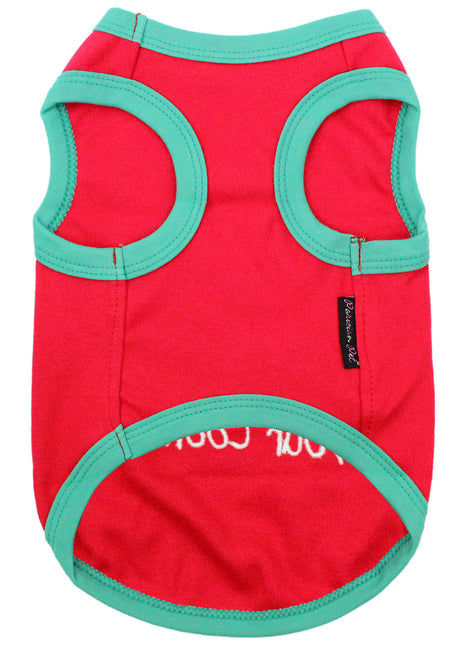 Parisian Pet 'Sorry Santa, I Ate Your Cookies' Christmas Shirt for Pets - Festive Dog & Cat Outfit, Red