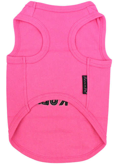 Parisian Pet 'Bitches Rule' Dog & Cat T-Shirt – Funny Embroidered Cotton Apparel, Comfortable & Stylish – Pink