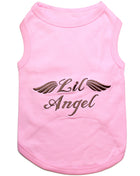 Parisian Pet 'Lil Angel' Dog & Cat T-Shirt – Cute Embroidered Cotton, Comfortable & Stylish – Pink