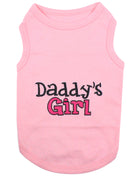 Parisian Pet 'Daddy's Girl' Pet Shirt - Dog Fashion Shirt for Dogs & Cats, Pink-Valentine's Day