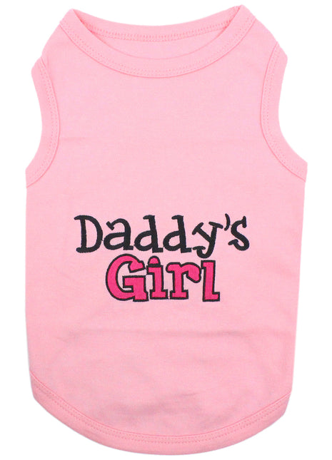 Parisian Pet 'Daddy's Girl' Pet Shirt - Dog Fashion Shirt for Dogs & Cats, Pink-Valentine's Day