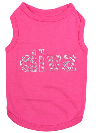 Parisian Pet 'Diva' Dog Shirt - Trendy Pet T-Shirt for Dogs & Cats, Pink