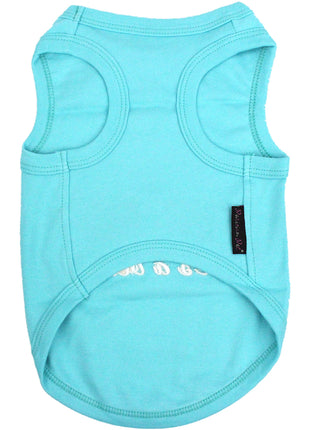 Parisian Pet 'Life's a Beach' Summer Dog T-Shirt – Comfortable Beach-Themed Pet Clothing for Dogs & Cats, Light Blue