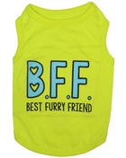Parisian Pet 'BFF' Comfortable Embroidered Dog Shirt – Trendy Small Dog Casual Shirt for Dogs & Cats-Valentine's Day