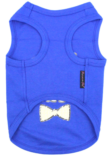 Parisian Pet 'Little Brother' Dog Shirt - Dog Sibling Shirt for Dogs & Cats, Blue