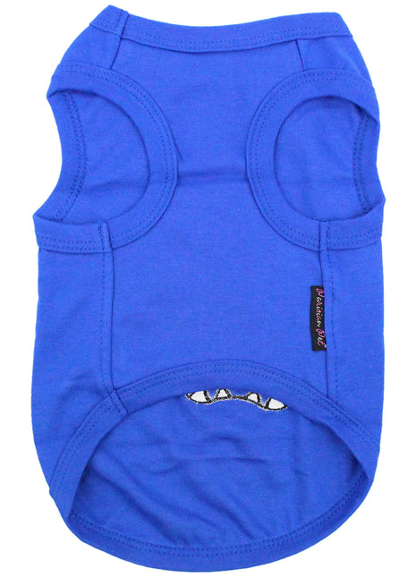 Parisian Pet 'Little Monster' Embroidered Dog & Cat Shirt - Funny Pet Apparel, Blue