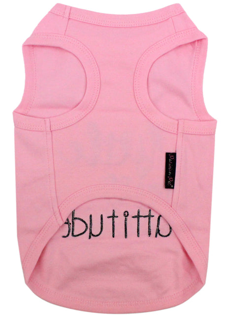 Parisian Pet 'Little Miss Attitude' Pet Shirt - Cute Dog & Cat Shirt, Pink