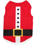 Parisian Pet 'Santa'Dog Shirt - Christmas Pet Apparel for Holiday Cheer, Red