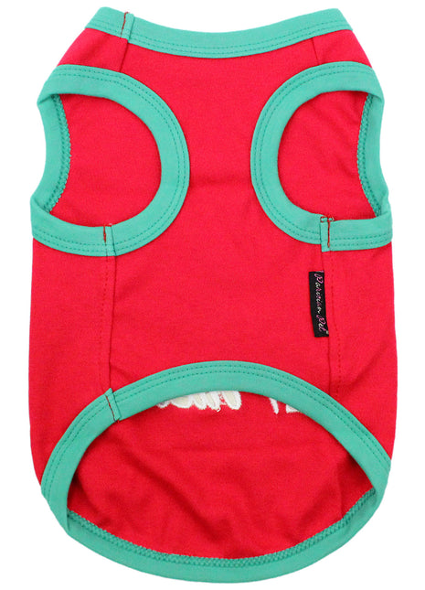 Parisian Pet 'Naughty or Nice' Dog Christmas T-Shirt - Festive Pet Holiday Shirt for Dogs & Cats, Red