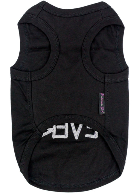 Parisian Pet 'Best Dog Ever' Cute Slogan Dog T-Shirt – Premium Cotton Pet Wear for Small Dogs & Cats, Black-Valentine's Day