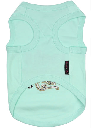 Parisian Pet 'Family is Everything' Comfortable Dog Shirt – Embroidered Pet Clothing for Dogs & Cats, Light Blue-Valentine's Day